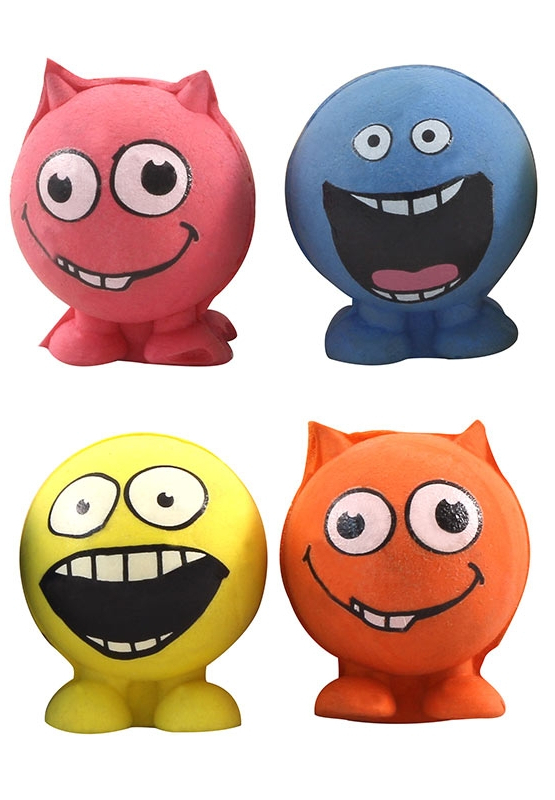 

Игрушка для кошек Котенок Мячики Монстрики, 3,5 см, 4 шт