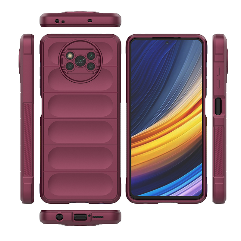 

Чехол Flexible Case для Xiaomi Poco X3 Pro / X3 NFC (бордовый), Красный