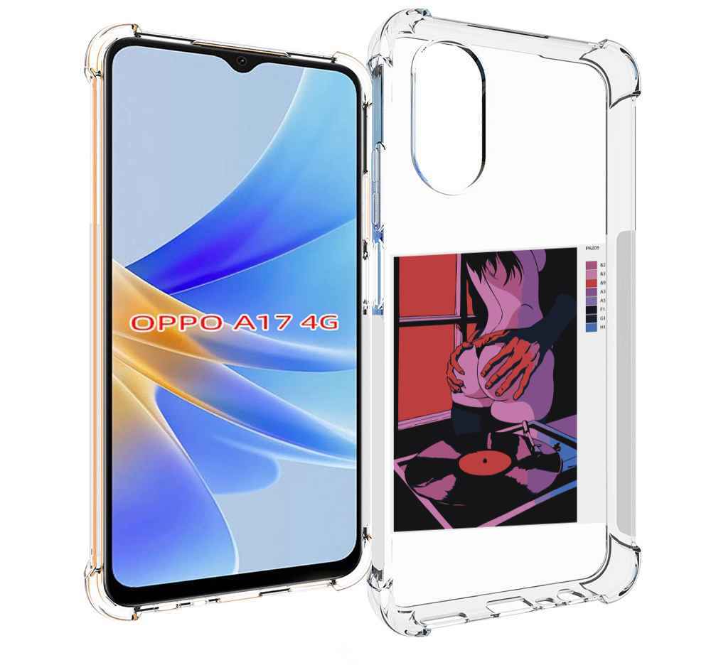 

Чехол MyPads девушка красивая сзади женский для OPPO A17, Прозрачный, Tocco
