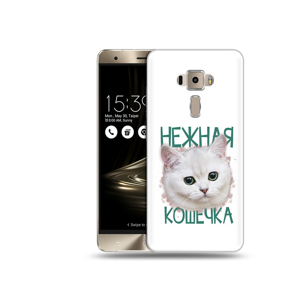 

Чехол MyPads Tocco для Asus ZenFone 3 Neo (ZE520KL) нежная кошечка (PT38045.651.520), Прозрачный, Tocco