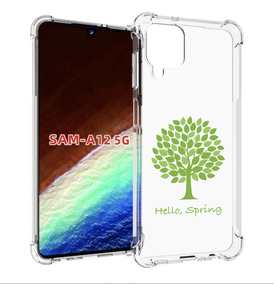 

Чехол MyPads Привет-весна для Samsung Galaxy A12 (SM-A125F) 2020/21/A12 Nacho SM-A127F, Прозрачный, Tocco