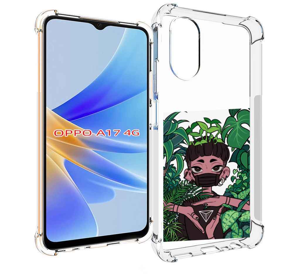 

Чехол MyPads девушка в природе женский для OPPO A17, Прозрачный, Tocco