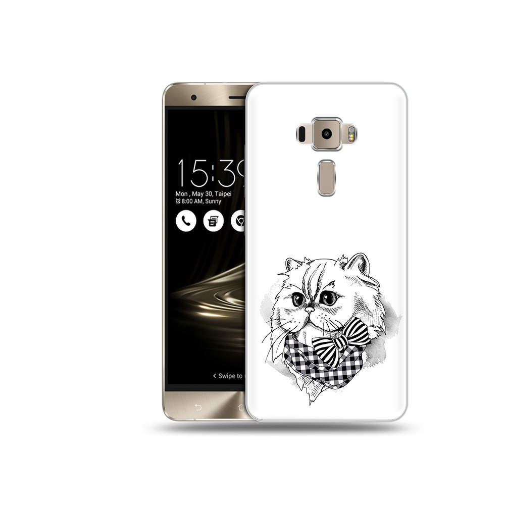 

Чехол MyPads Tocco для Asus ZenFone 3 Neo (ZE520KL) нарисованная красивая кошечка, Прозрачный, Tocco