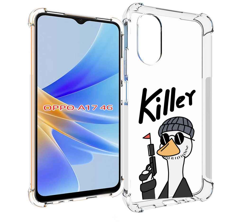 

Чехол MyPads гусь-с-пистолет для OPPO A17, Прозрачный, Tocco