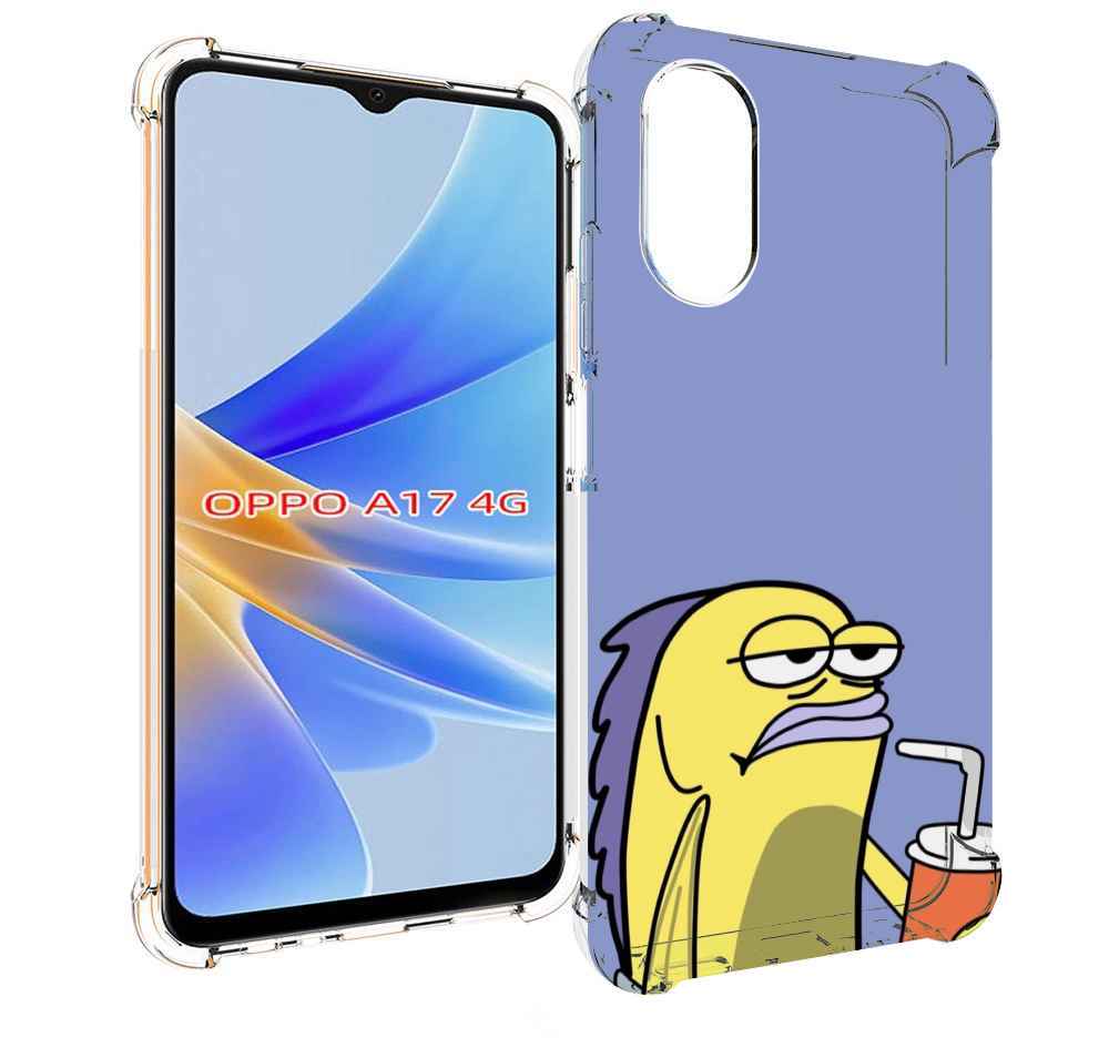 

Чехол MyPads грусная-рыба-из-спанч-боба для OPPO A17, Прозрачный, Tocco