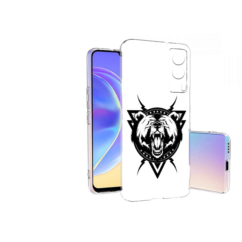 

Чехол MyPads Tocco для Vivo V21E медведь в треугольнике (PT161736.380.464), Прозрачный, Tocco