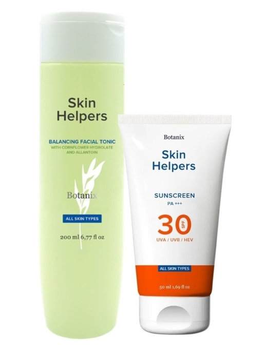 

Набор для ухода за кожей лица с защитой от солнца Skin Helpers