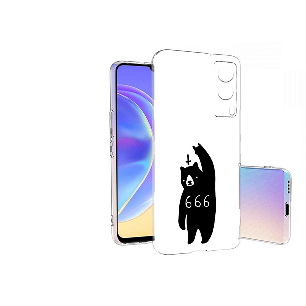 

Чехол MyPads Tocco для Vivo V21E медведь 666 (PT161736.380.462), Прозрачный, Tocco