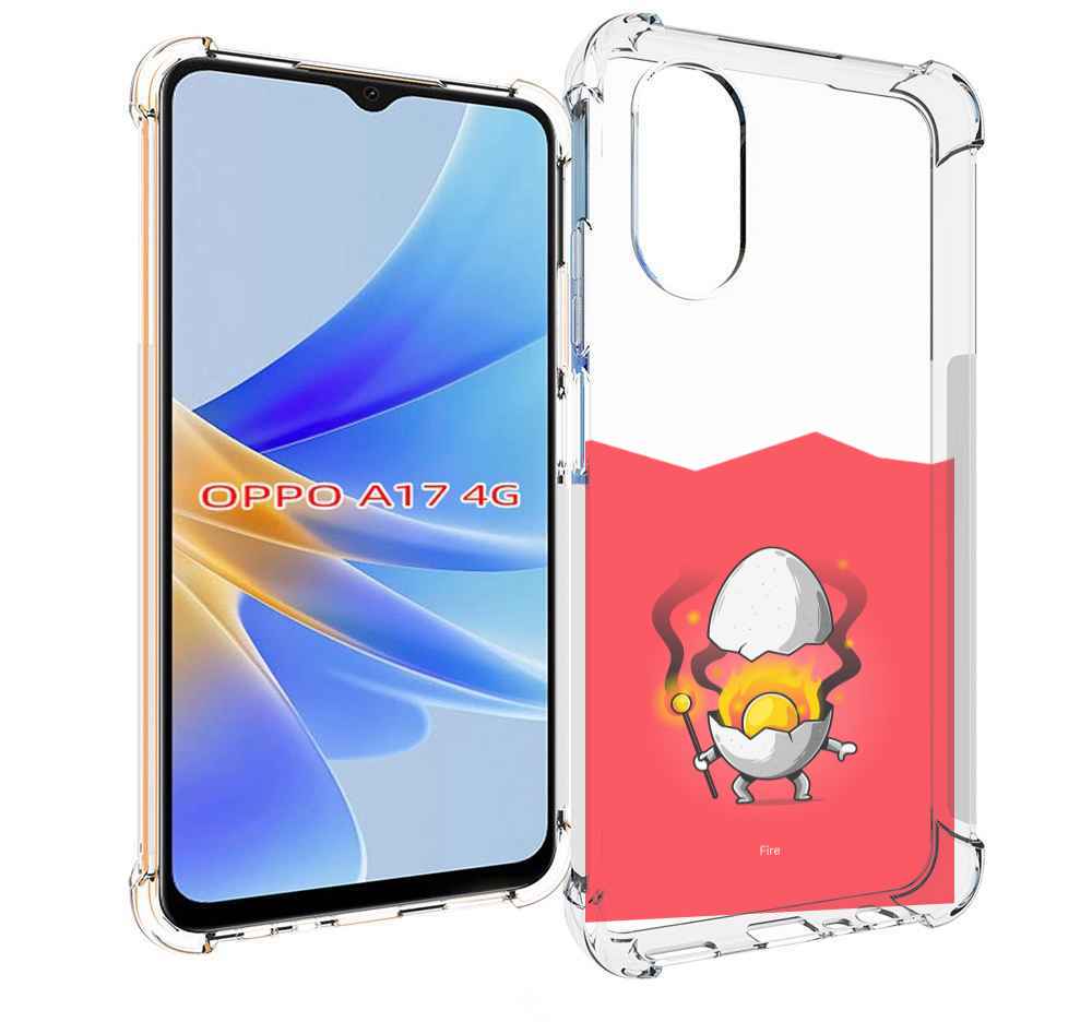 

Чехол MyPads горелое яйцо для OPPO A17, Прозрачный, Tocco