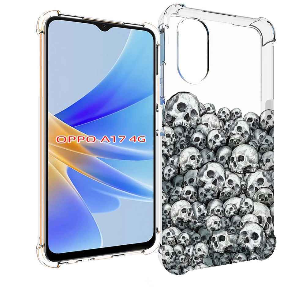 

Чехол MyPads гора из черепов для OPPO A17, Прозрачный, Tocco
