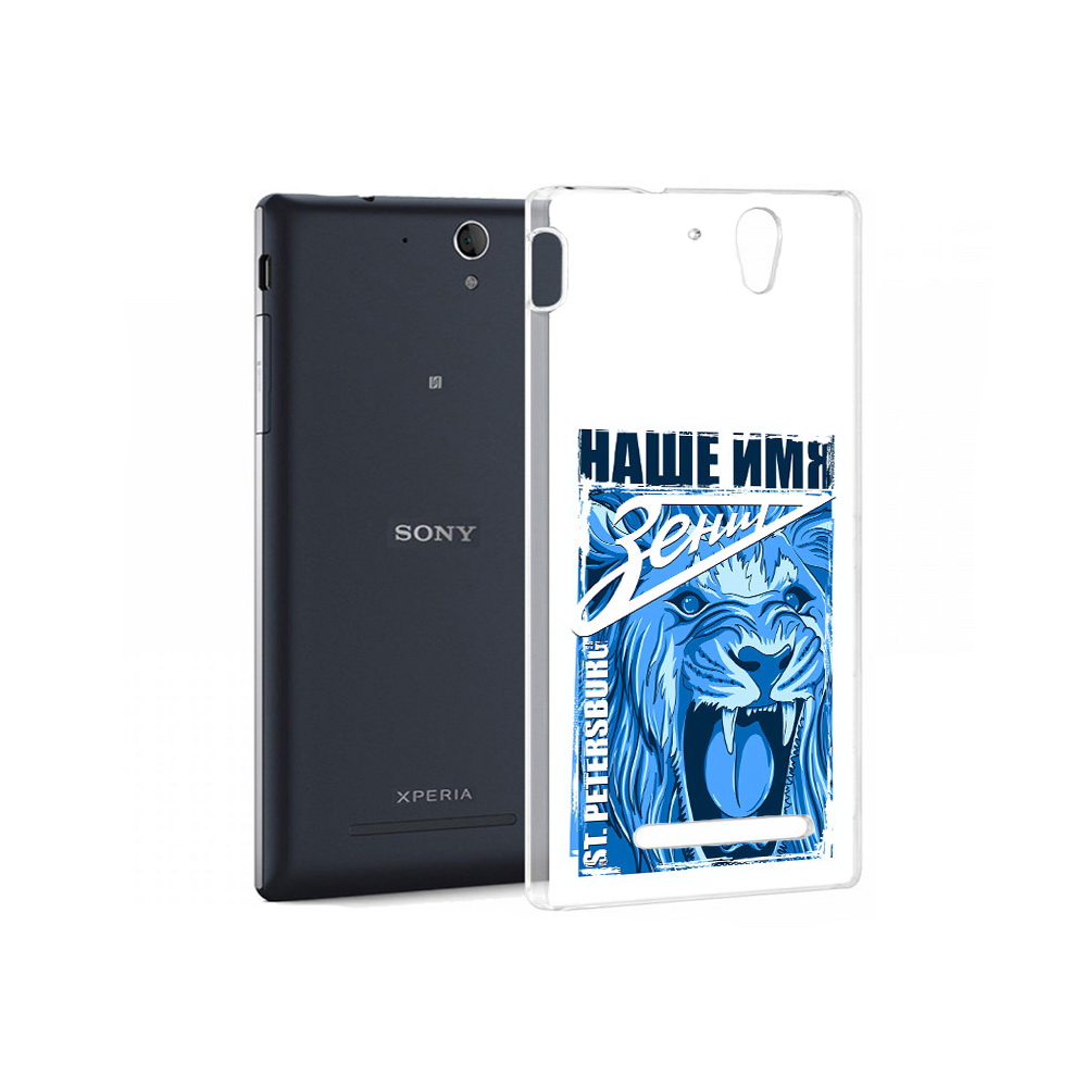

Чехол MyPads Tocco для Sony Xperia C5 Ultra ФК наше имя зенит (PT16261.253.183), Прозрачный, Tocco