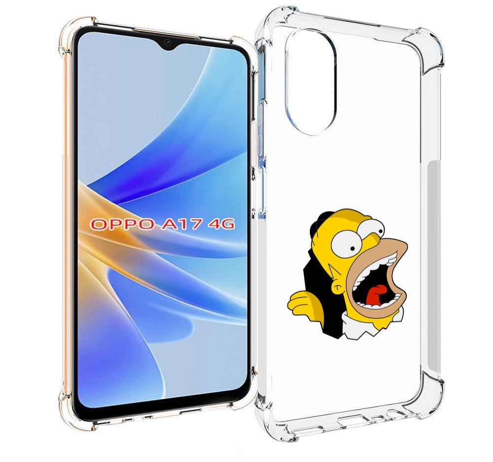 

Чехол MyPads гомер-голодный для OPPO A17, Прозрачный, Tocco