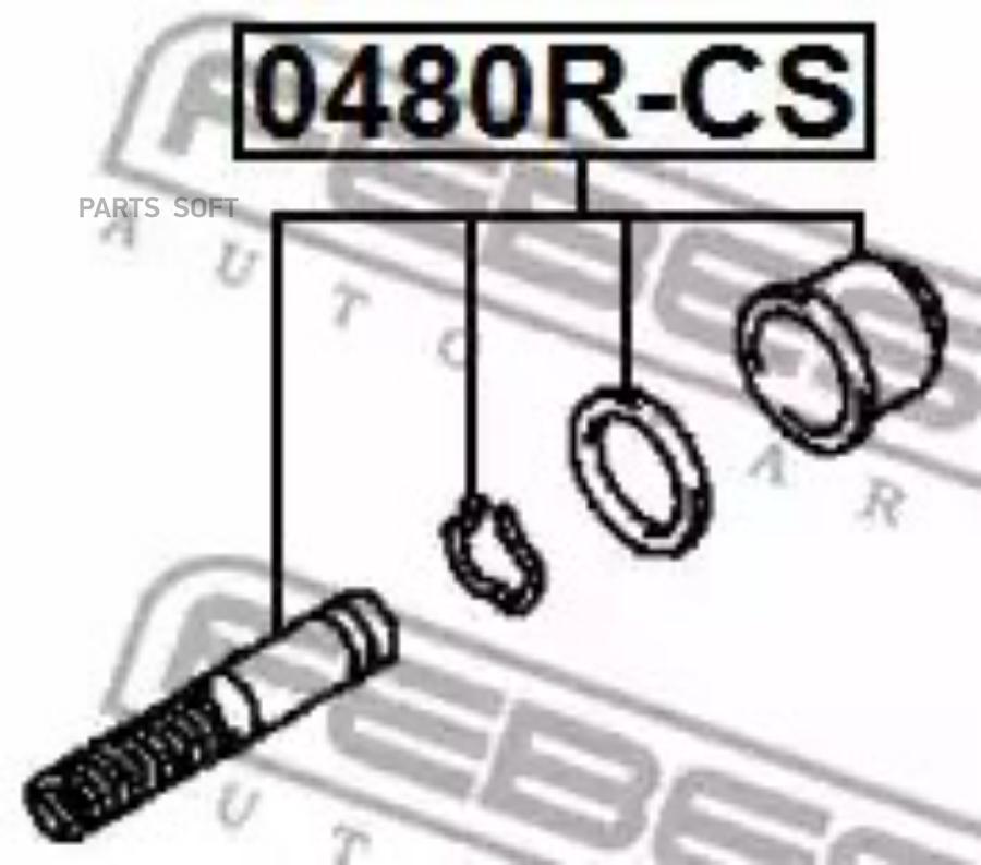 

FEBECT 0480RCS 0480R-CS_ремкомплект главного цилинра сцепления!\ Mitsubishi Eclipse 99-05