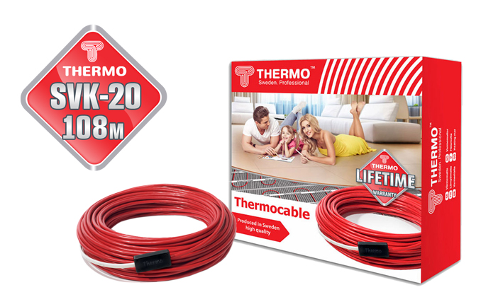 фото Нагревательный кабель thermo cable 108 m 2259 вт