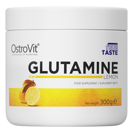 фото Глютамин ostrovit l-glutamine "лимон" (300 г)