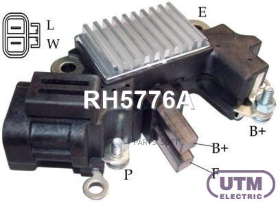 

UTM Регулятор генератора + щеткодержатель 1шт UTM RH5776A