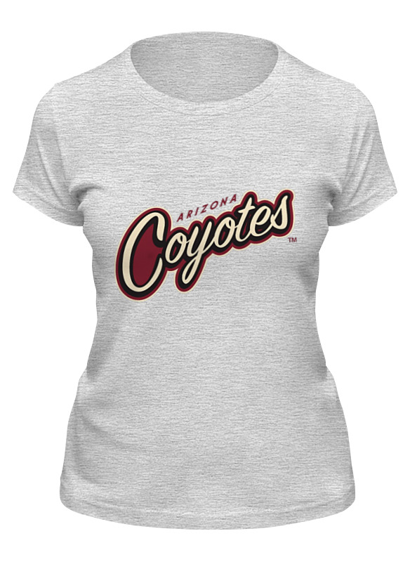 

Футболка женская Printio Arizona coyotes серая M, Серый, Arizona coyotes