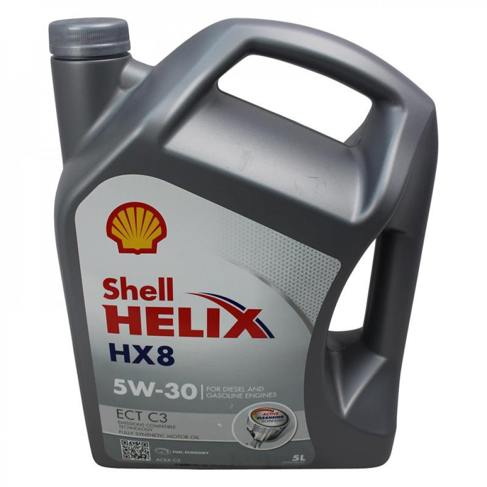 фото Моторные масла (автомобильные) shell helix hx8 ect 5w-30 5л