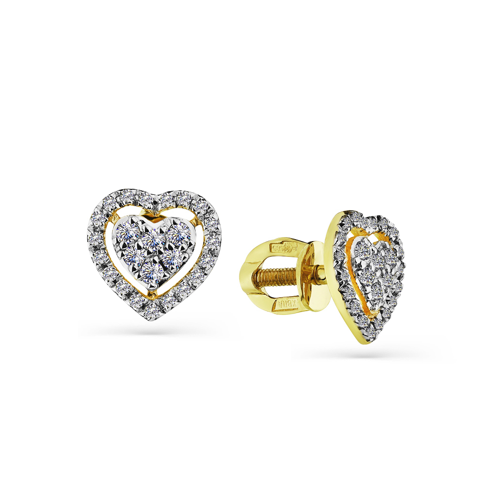 

Серьги пусеты из желтого золота Master Brilliant 2-302134-00-00, бриллиант, 2-302134-00-00