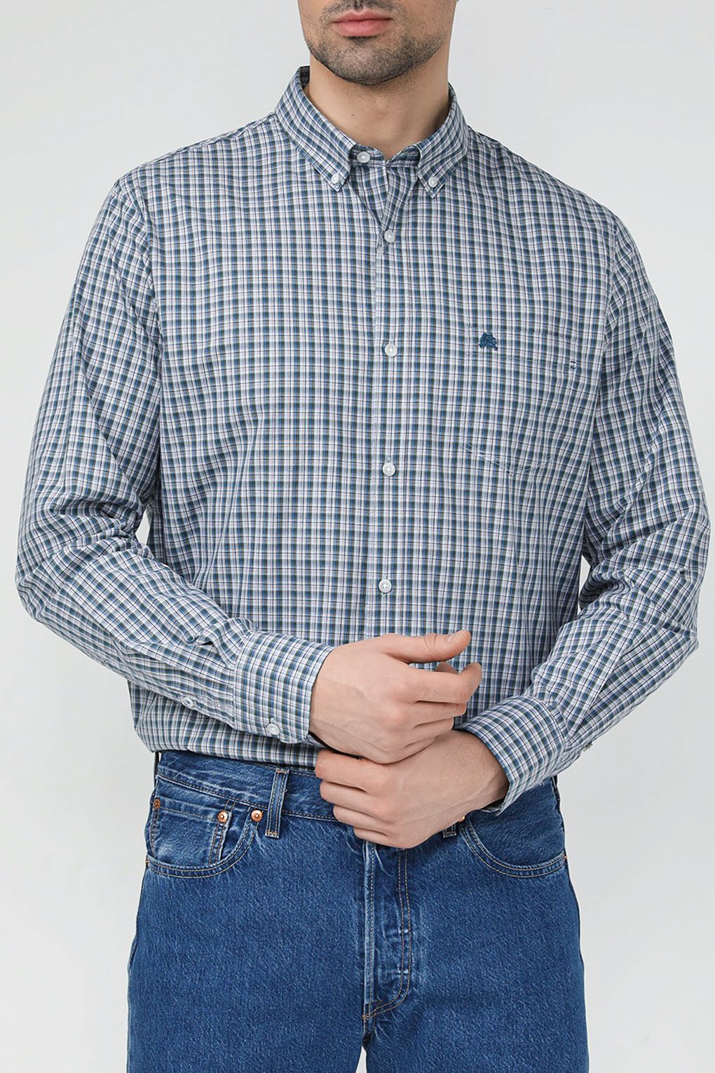 

Рубашка мужская LERROS 23D1170 голубая 3XL, Голубой, 23D1170
