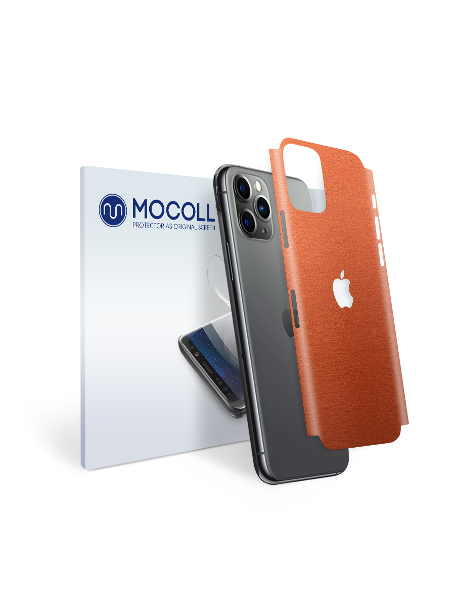

Пленка защитная MOCOLL для задней панели Apple iPhone XS MAX Металлик Оранжевый