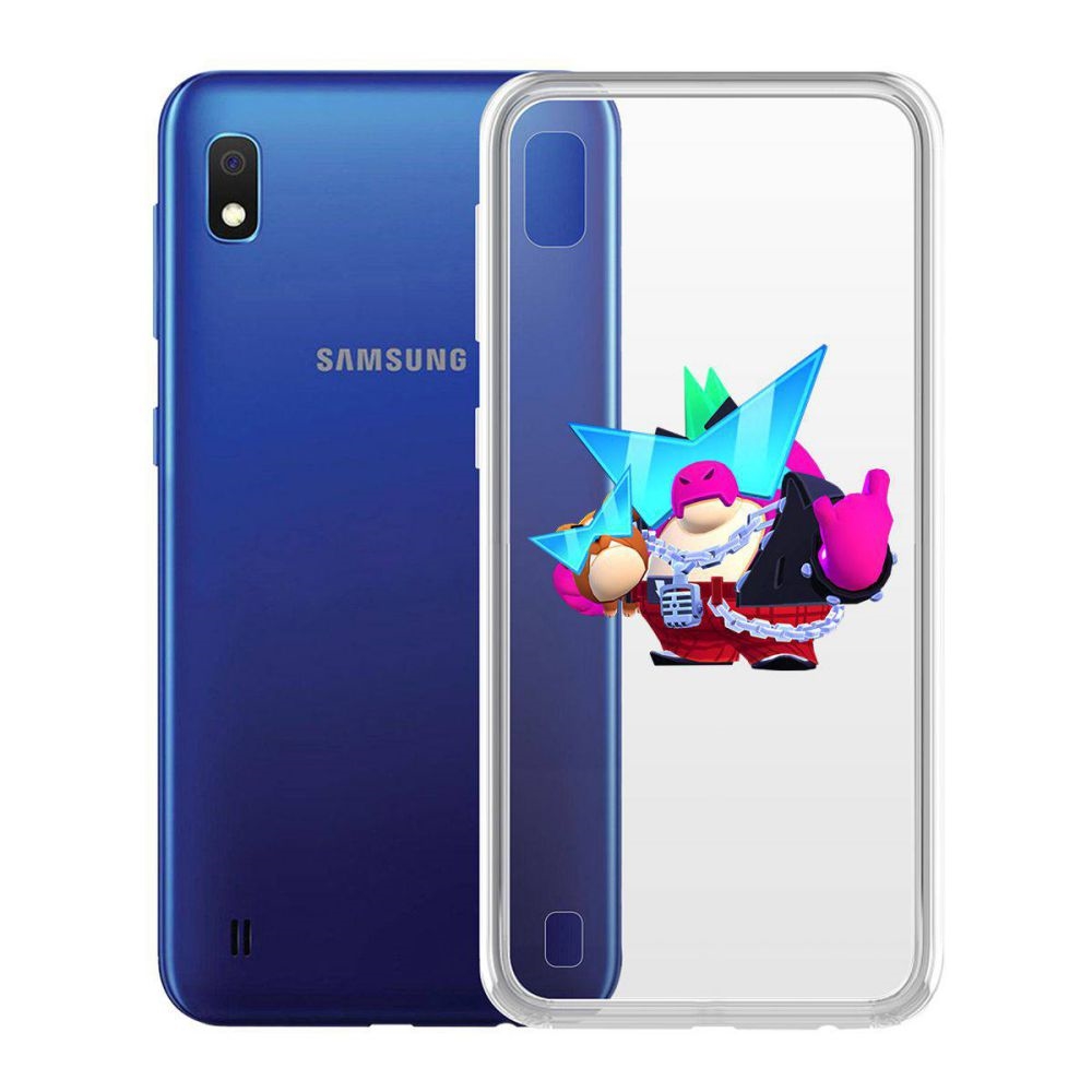 

Чехол-накладка Brawl Stars-Плохиш Базз для Samsung Galaxy A10 (A105), Прозрачный