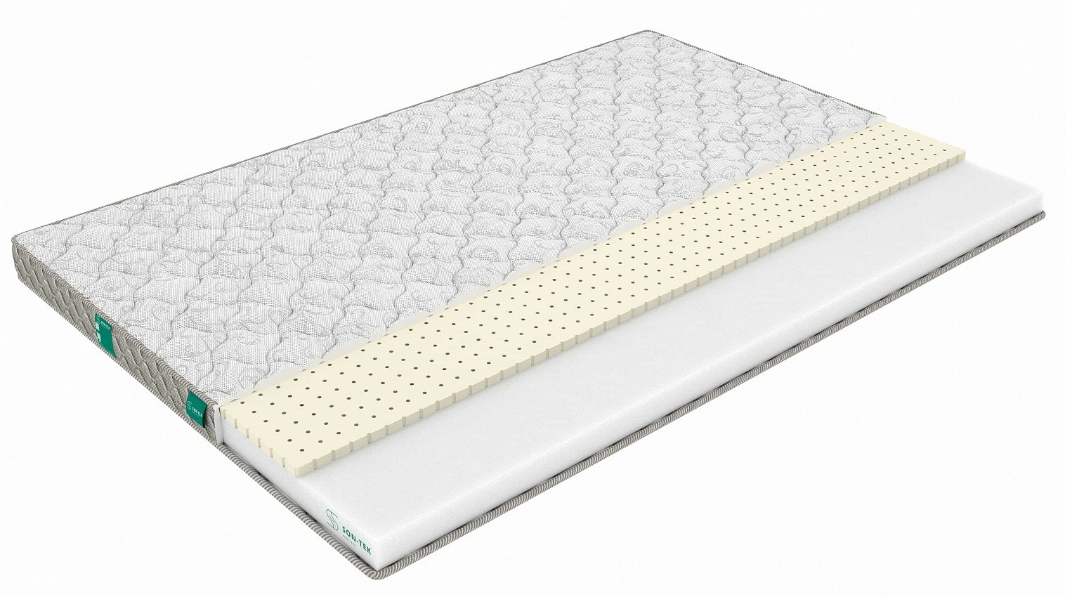 

Матрас Sleeptek Mono LatexPena 6 190х220, Бежевый;белый;серый;серебристый, Mono LatexPena 6