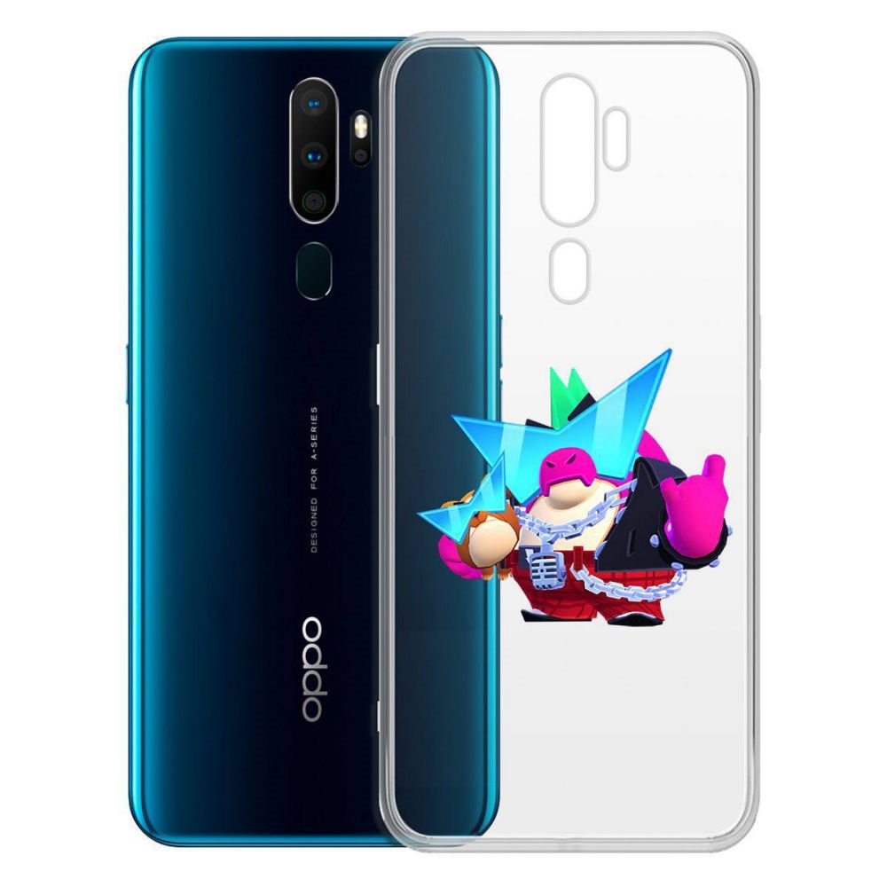 

Чехол-накладка Brawl Stars-Плохиш Базз для OPPO A5 (2020)/A9 (2020), Прозрачный