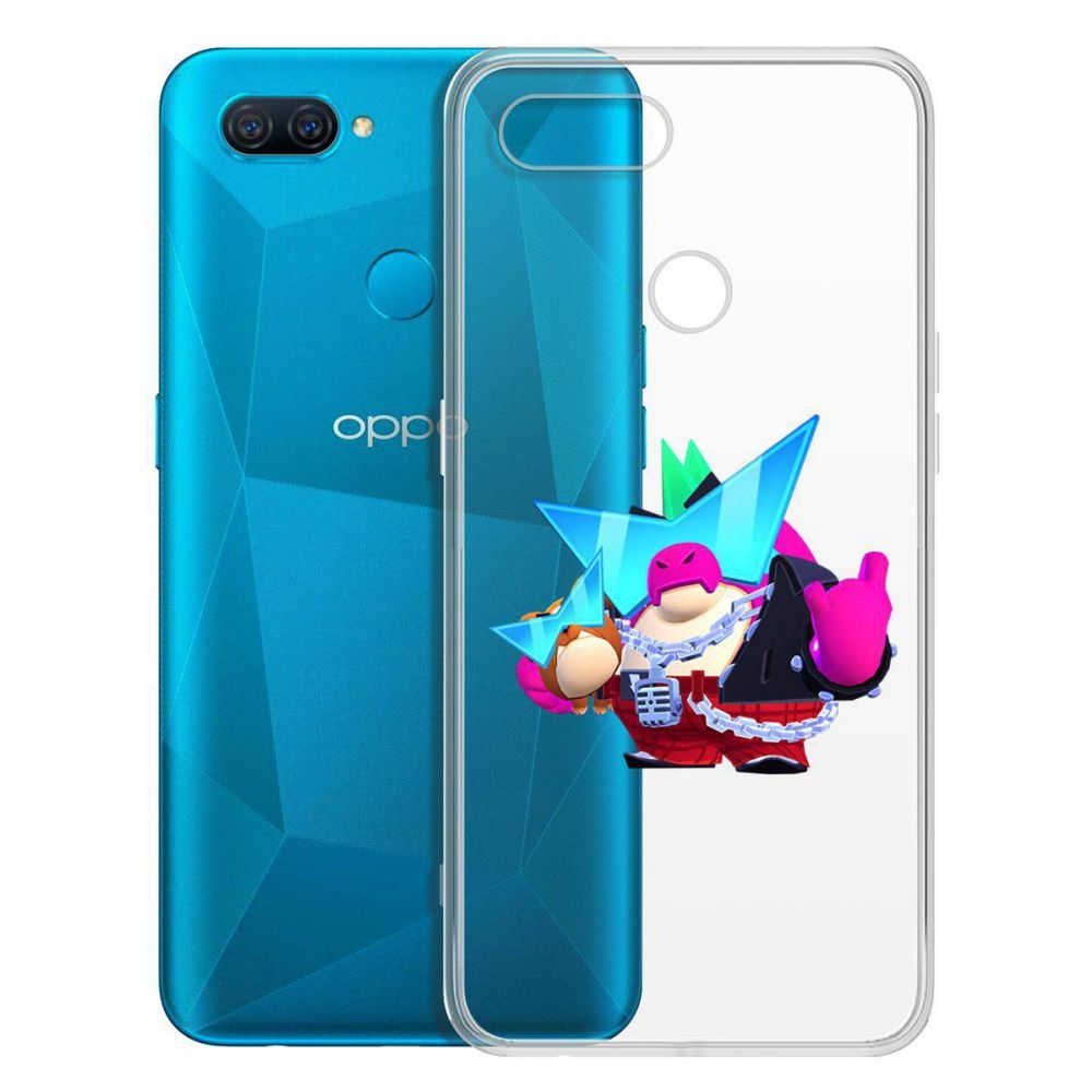 

Чехол-накладка Brawl Stars-Плохиш Базз для OPPO A12/A11k/A7/A5s, Прозрачный