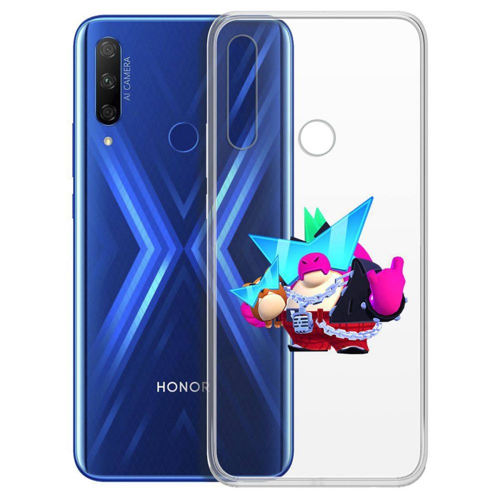 

Чехол-накладка Brawl Stars-Плохиш Базз для Huawei P Smart Z/Honor 9x, Прозрачный