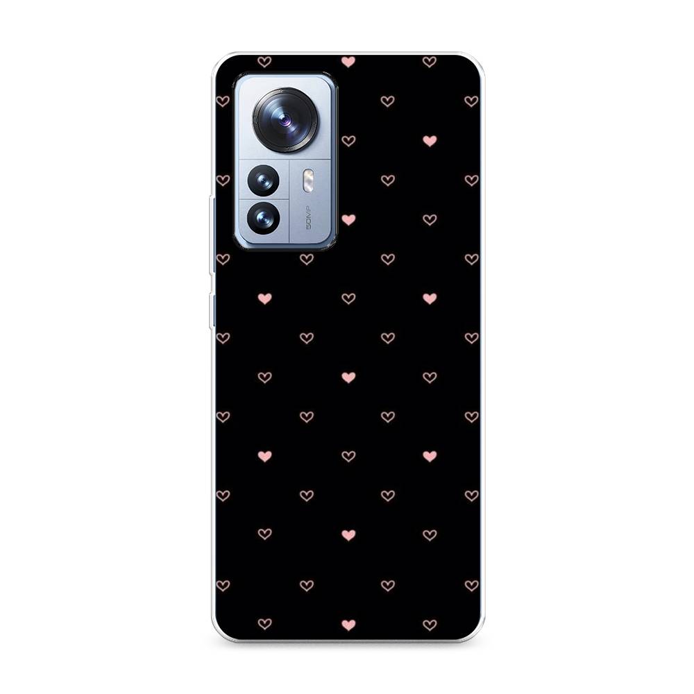 

Чехол Awog на Xiaomi 12 Pro "Черный фон и сердечки", Разноцветный, 314450-3