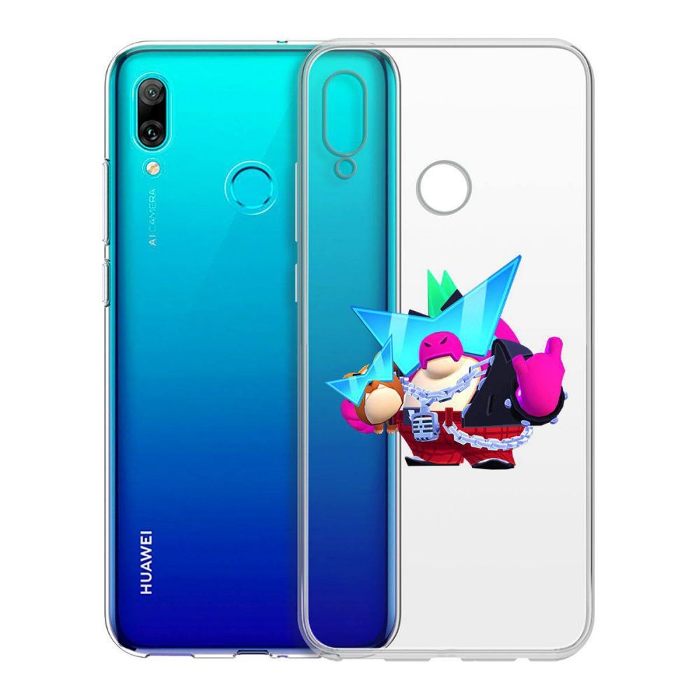 

Чехол-накладка Brawl Stars-Плохиш Базз для Huawei P Smart (2019)/Honor 10 Lite (2019), Прозрачный