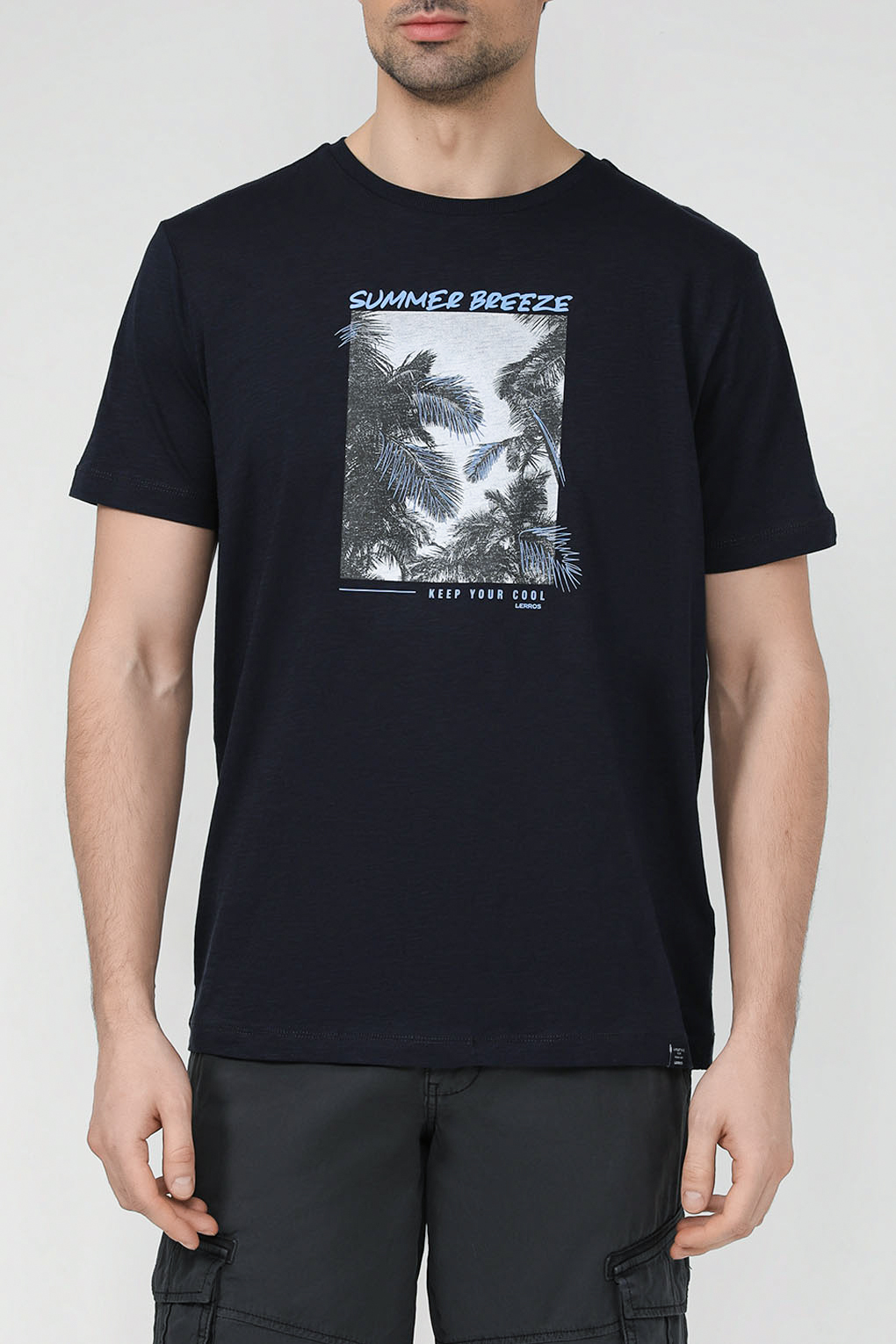

Футболка мужская LERROS 2363084 синяя XL, Синий, 2363084