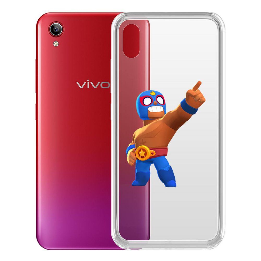 

Чехол-накладка Brawl Stars-Эль Примо для Vivo Y91C, Прозрачный