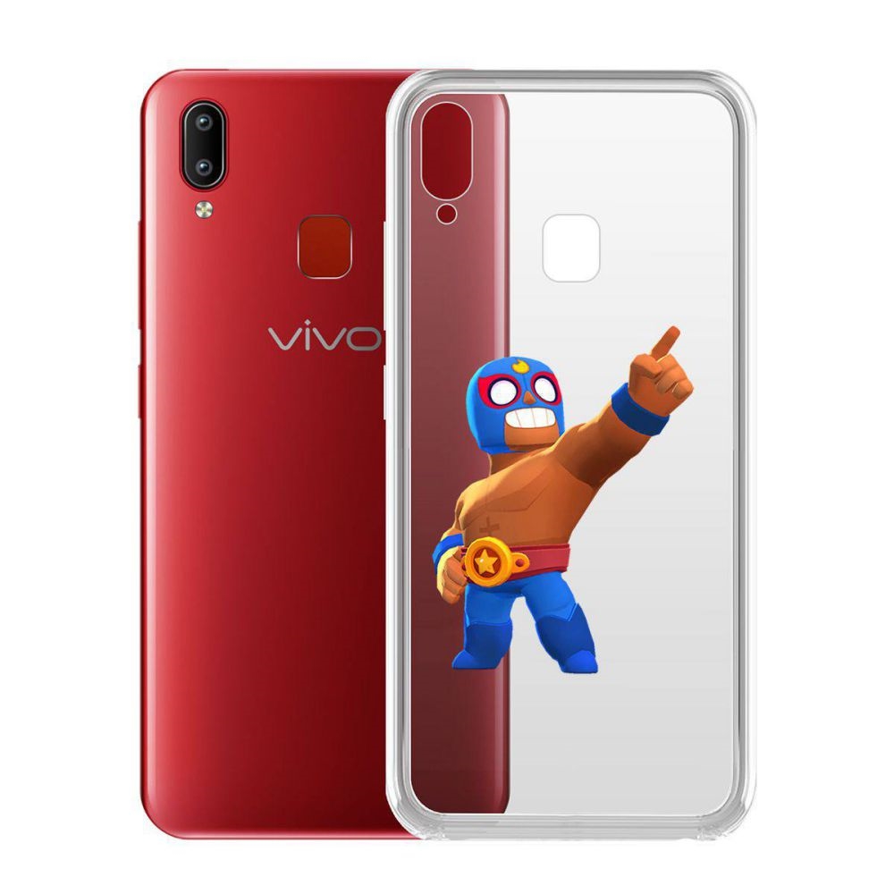 

Чехол-накладка Brawl Stars-Эль Примо для Vivo Y91/Y91i/Y93/Y95, Прозрачный