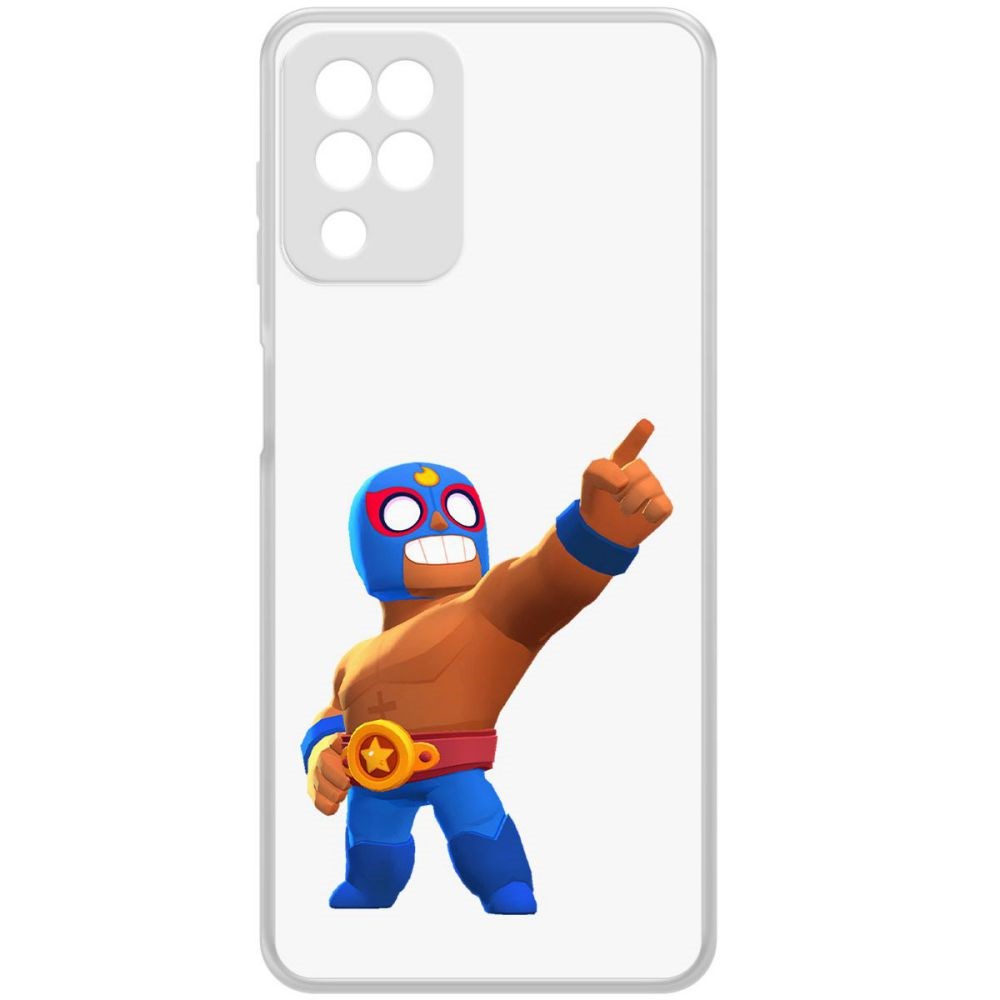 

Чехол-накладка Brawl Stars-Эль Примо для Samsung Galaxy A12 (A125), Прозрачный