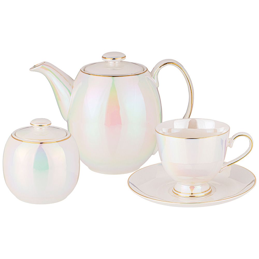 

Чайный сервиз на 6 персон 14 пр. pearl 190 мл Lefard (275-1200), Золотистый, 275-1200