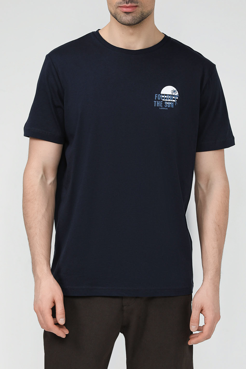 

Футболка мужская LERROS 2353090 синяя XL, Синий, 2353090