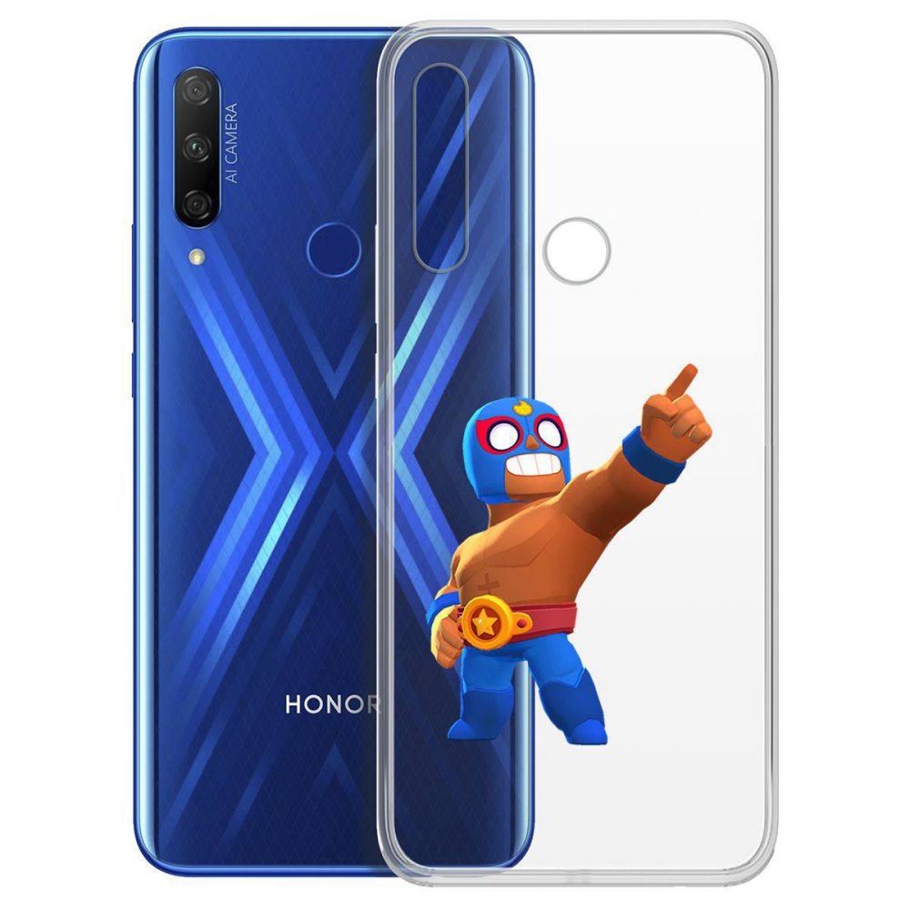 

Чехол-накладка Brawl Stars-Эль Примо для Huawei P Smart Z/Honor 9x, Прозрачный