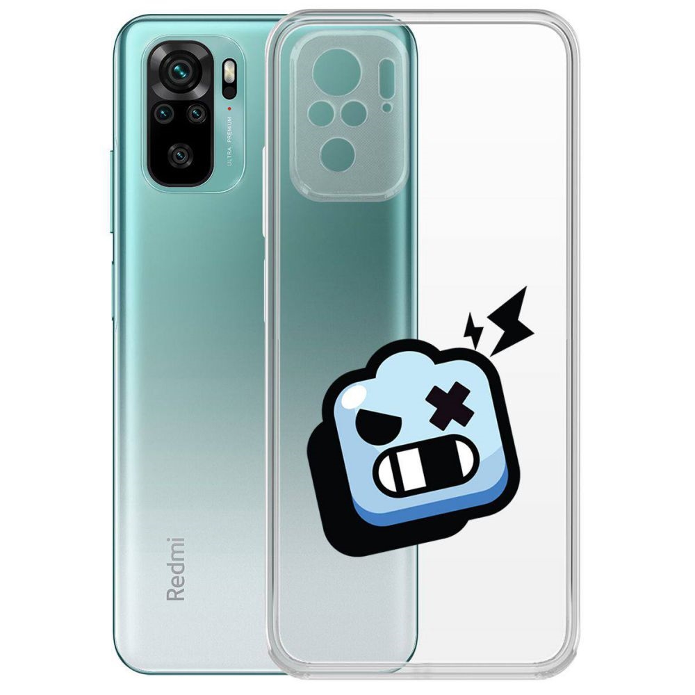 Чехол-накладка Brawl Stars-Роборубка для Xiaomi Redmi Note 10/ Note 10S