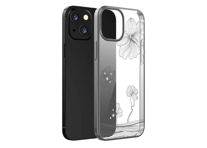 

Чехол Devia Crystal Flora Case для iPhone 13 - Silver, Серебристый