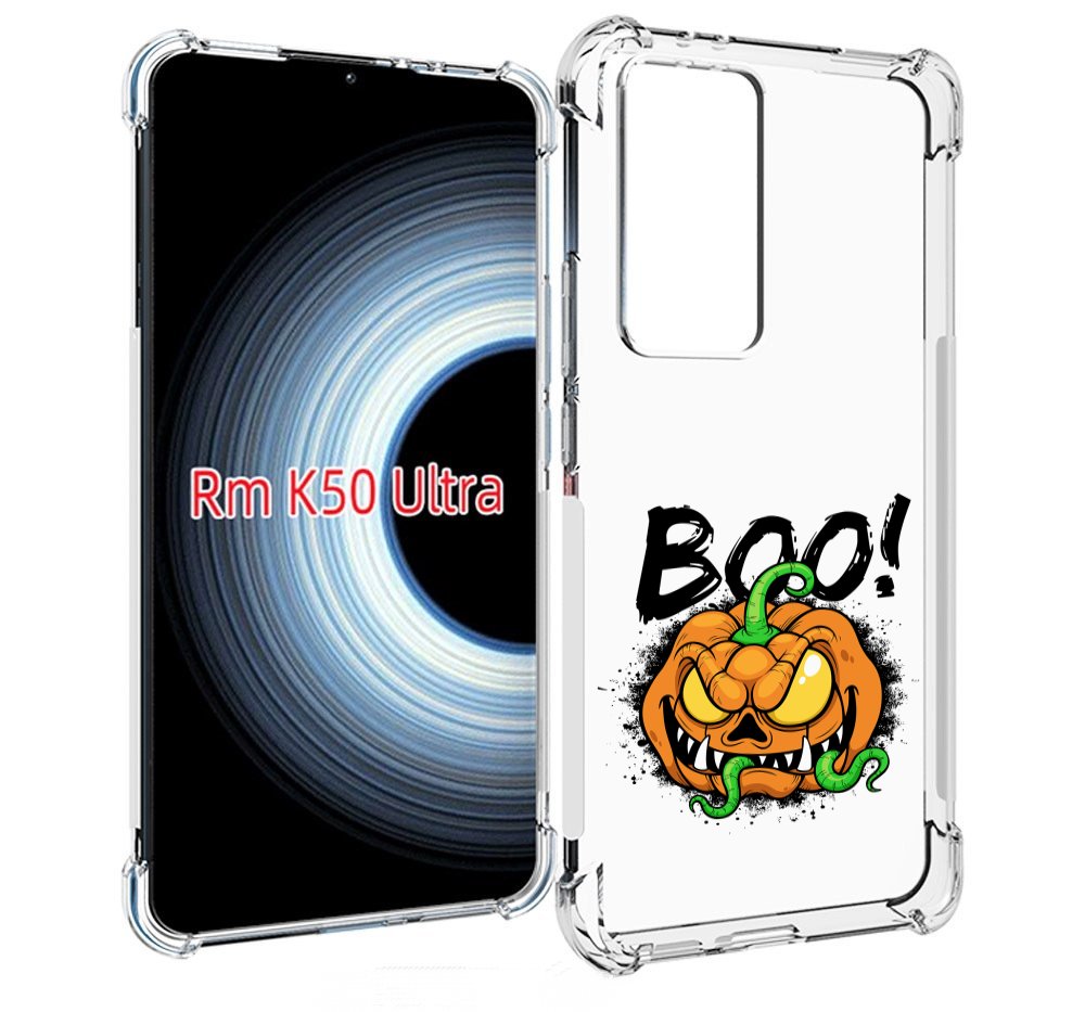 

Чехол MyPads Хэллоуин бу для Xiaomi 12T / Redmi K50 Ultra, Прозрачный, Tocco