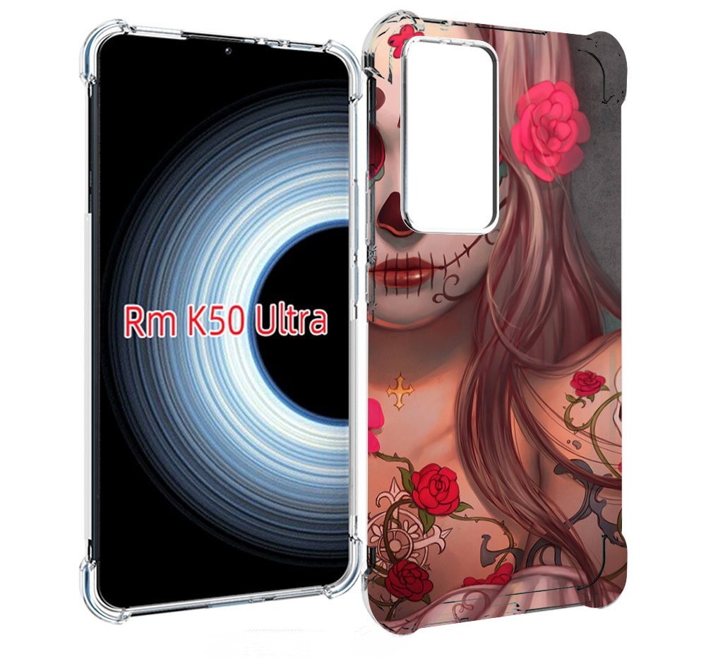 

Чехол MyPads девочка в рисунках для Xiaomi 12T / Redmi K50 Ultra, Прозрачный, Tocco