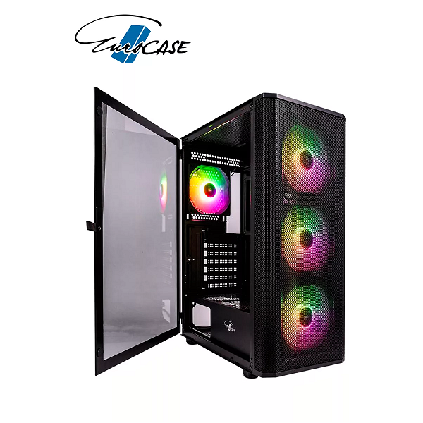 

Корпус компьютерный Eurocase A311 4ARGB черный, A311 4ARGB