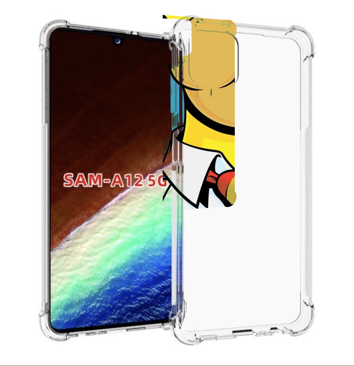 

Чехол MyPads Пончик для Samsung Galaxy A12 (SM-A125F) 2020/21/A12 Nacho SM-A127F, Прозрачный, Tocco