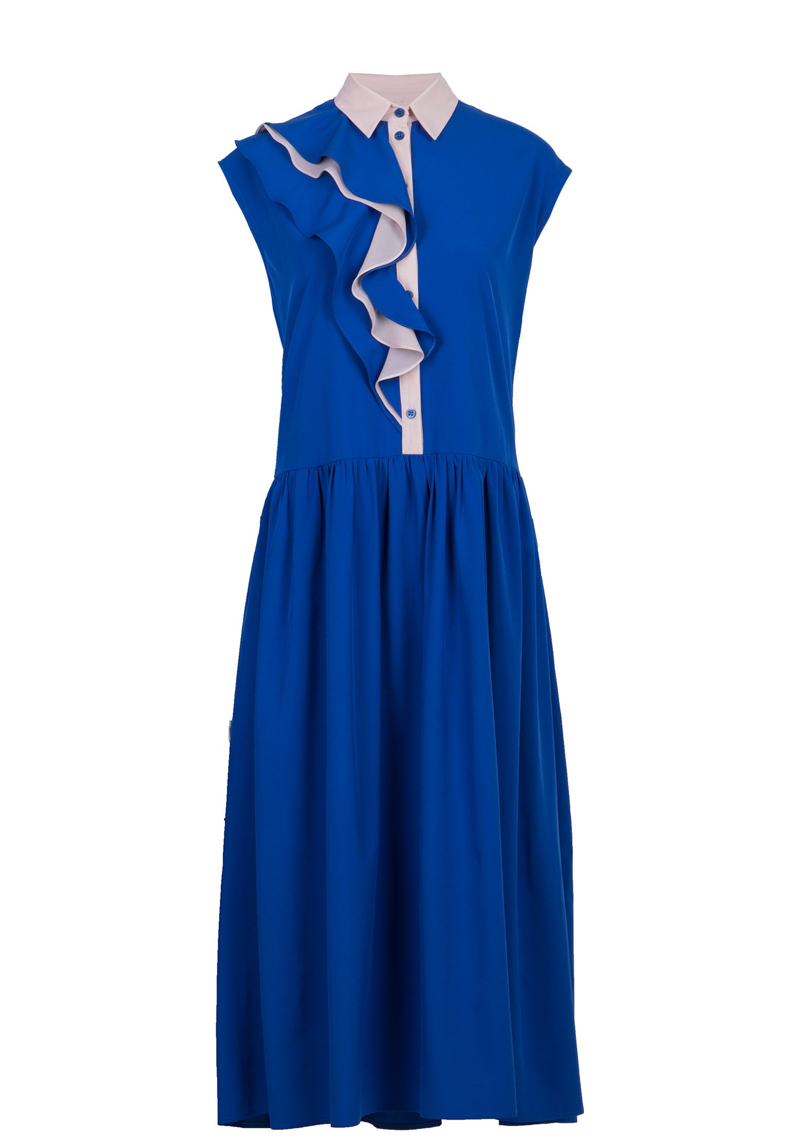 Платье женское VIA TORRIANI 88 111079 синее 44 IT