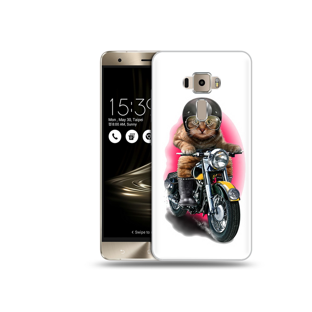 

Чехол MyPads Tocco для Asus ZenFone 3 Neo (ZE520KL) мото-кот (PT38045.651.485), Прозрачный, Tocco