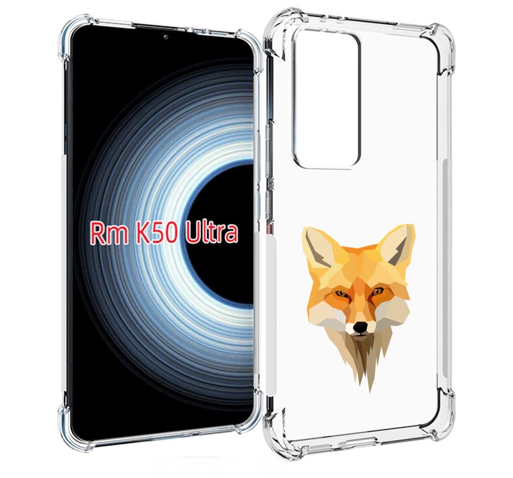 

Чехол MyPads голова-лисы для Xiaomi 12T / Redmi K50 Ultra, Прозрачный, Tocco