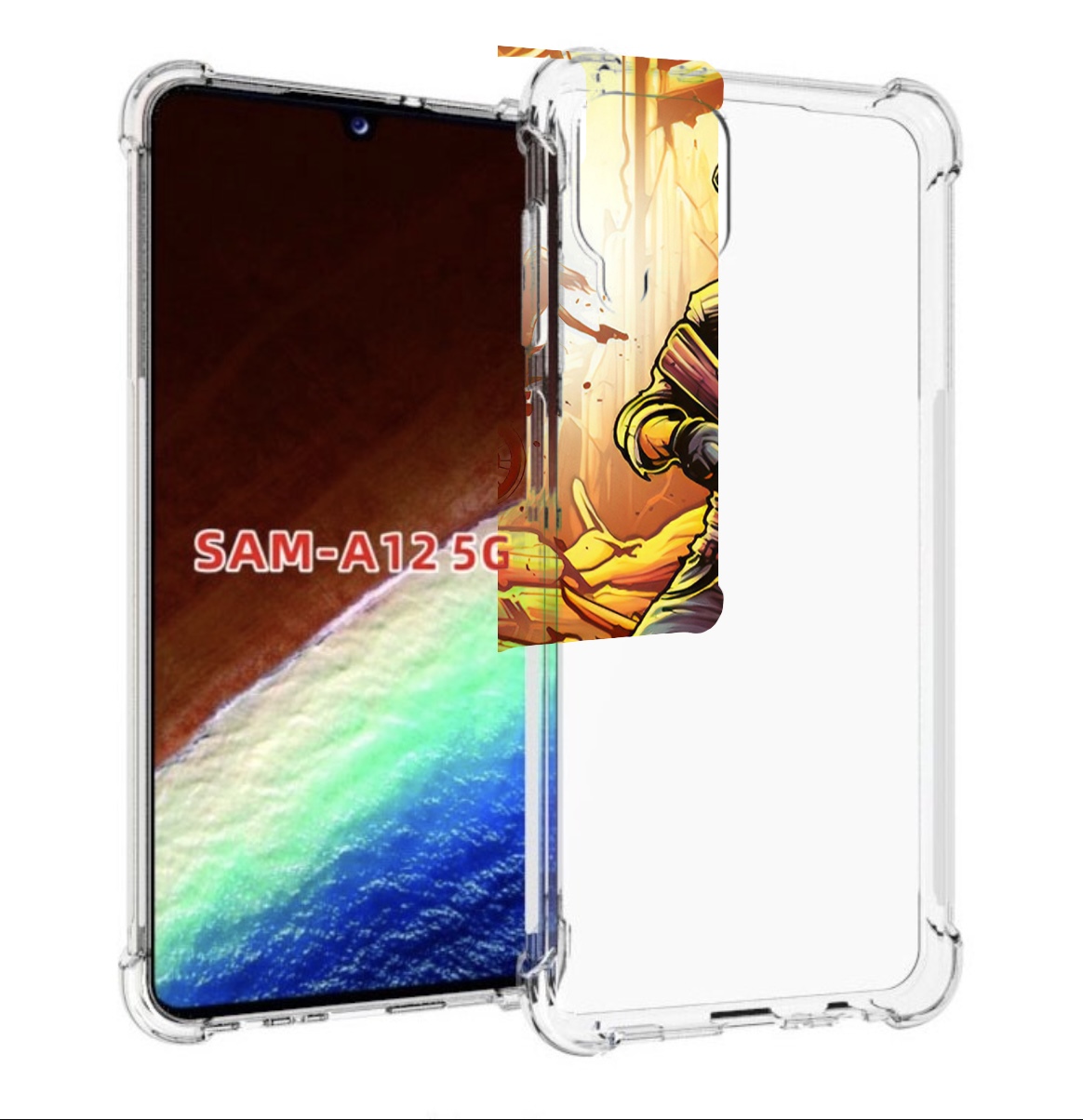 Чехол MyPads Пабг для Samsung Galaxy A12 (SM-A125F) 2020/21/A12 Nacho SM-A127F