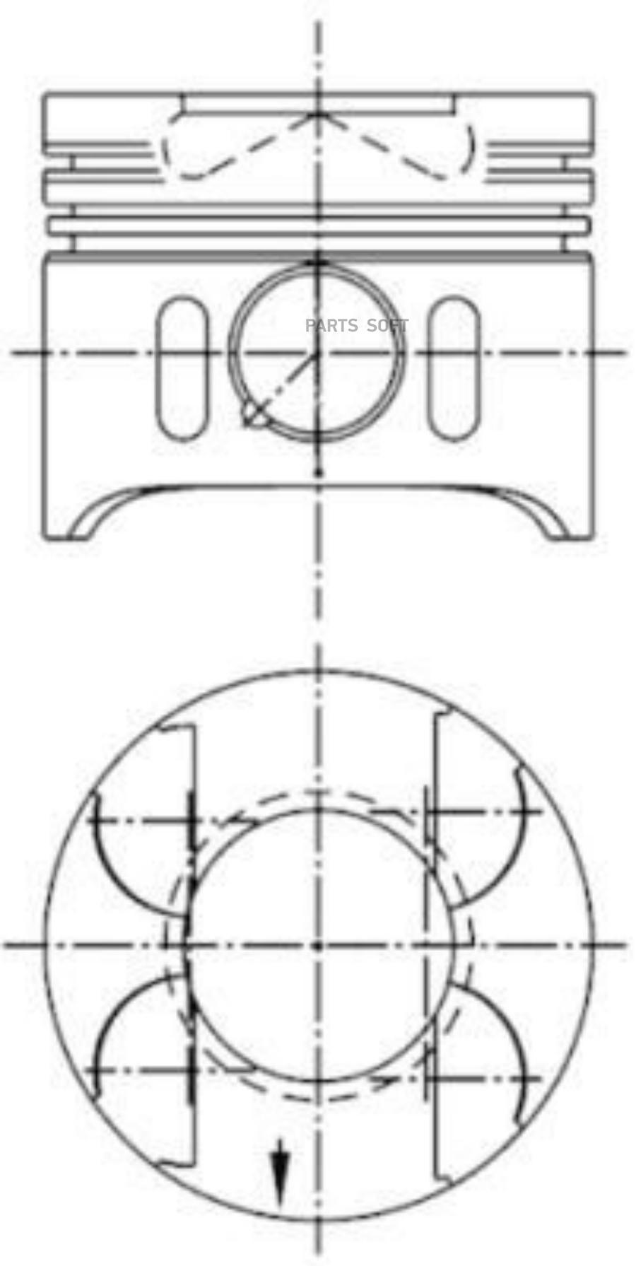 

Поршень KOLBENSCHMIDT Dm.88.01x2.5x2.0x3.0 Std Mercedes W204; S204; W211; S21